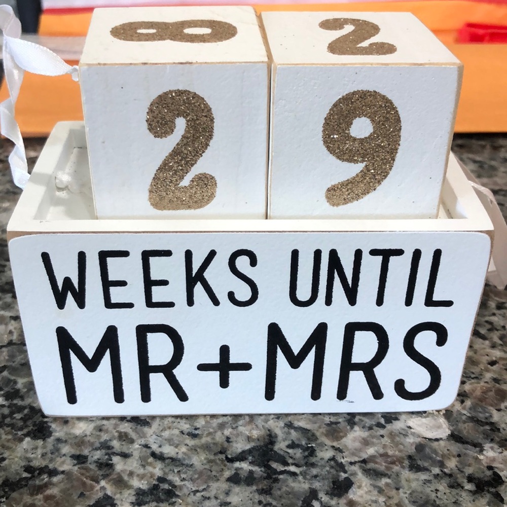 Wedding countdown blocks - Picture 2 of 2